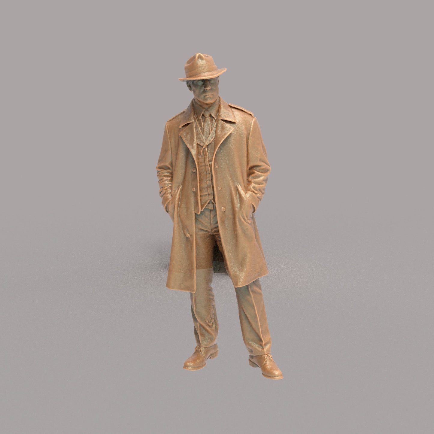 MM4302 Male in Winter Coat and Hat