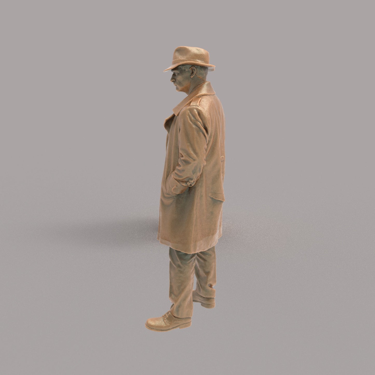 MM4306 Male in Trench coat and Hat