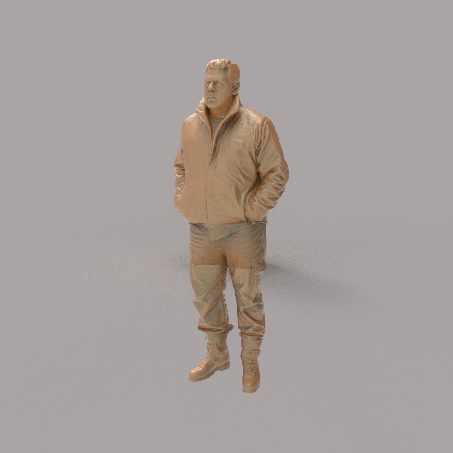 MM4319 Male Hands in Jacket Pockets