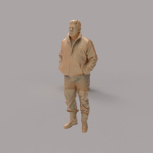 MM4319 Male Hands in Jacket Pockets