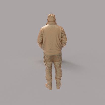 MM4319 Male Hands in Jacket Pockets