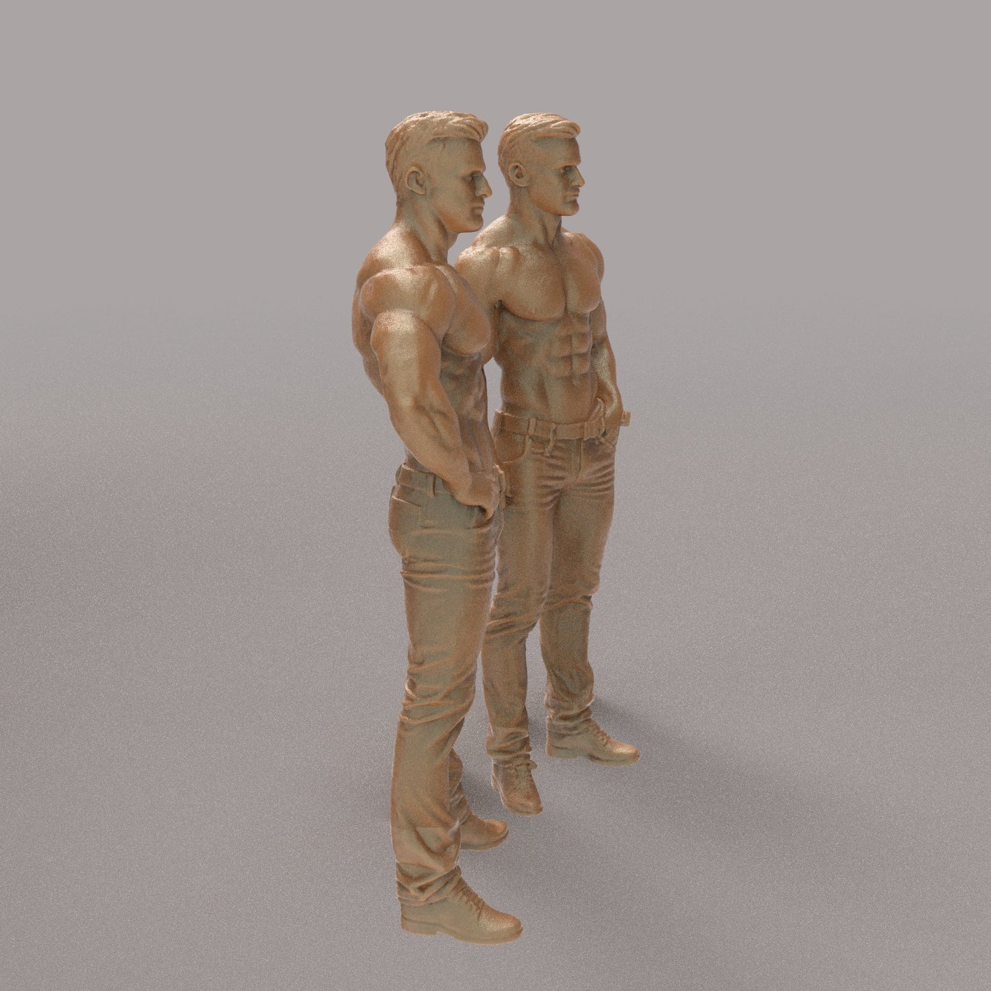 MM4328 2 Bare Chested Males