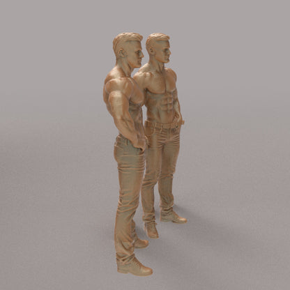 MM4328 2 Bare Chested Males