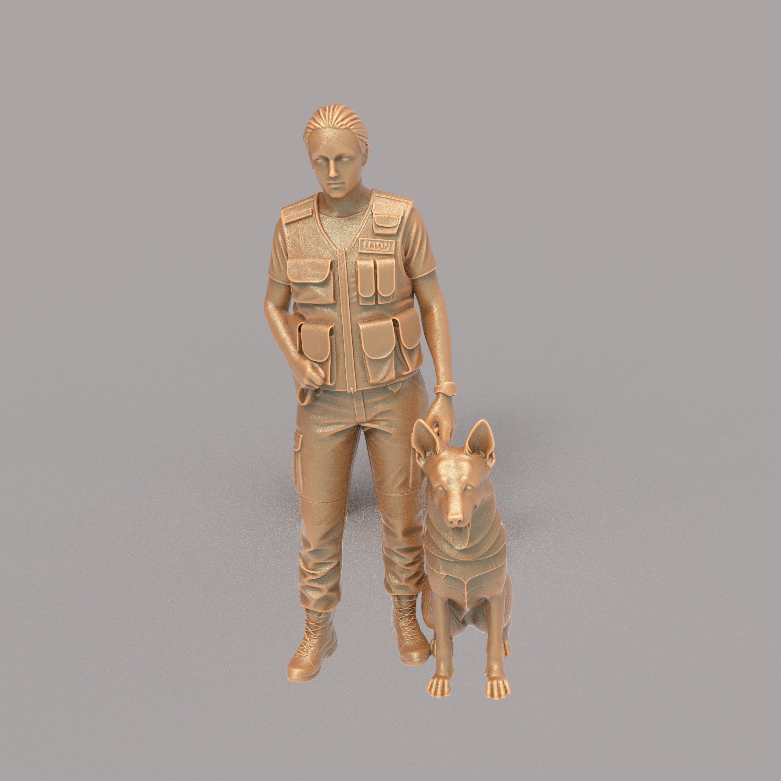 MM4329 Female Security and Guard Dog Figure
