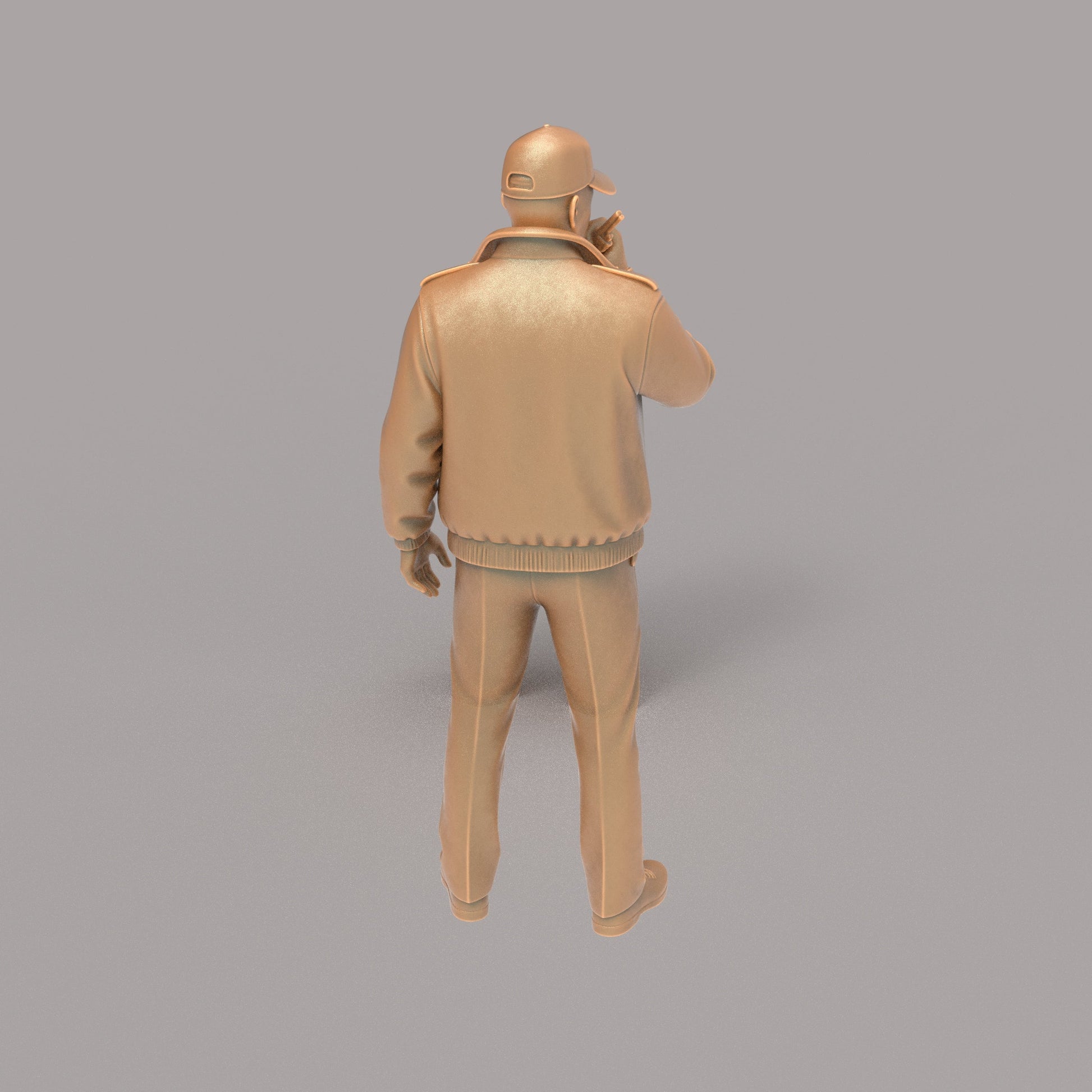 MM4332 Security Guard on Radio Figure