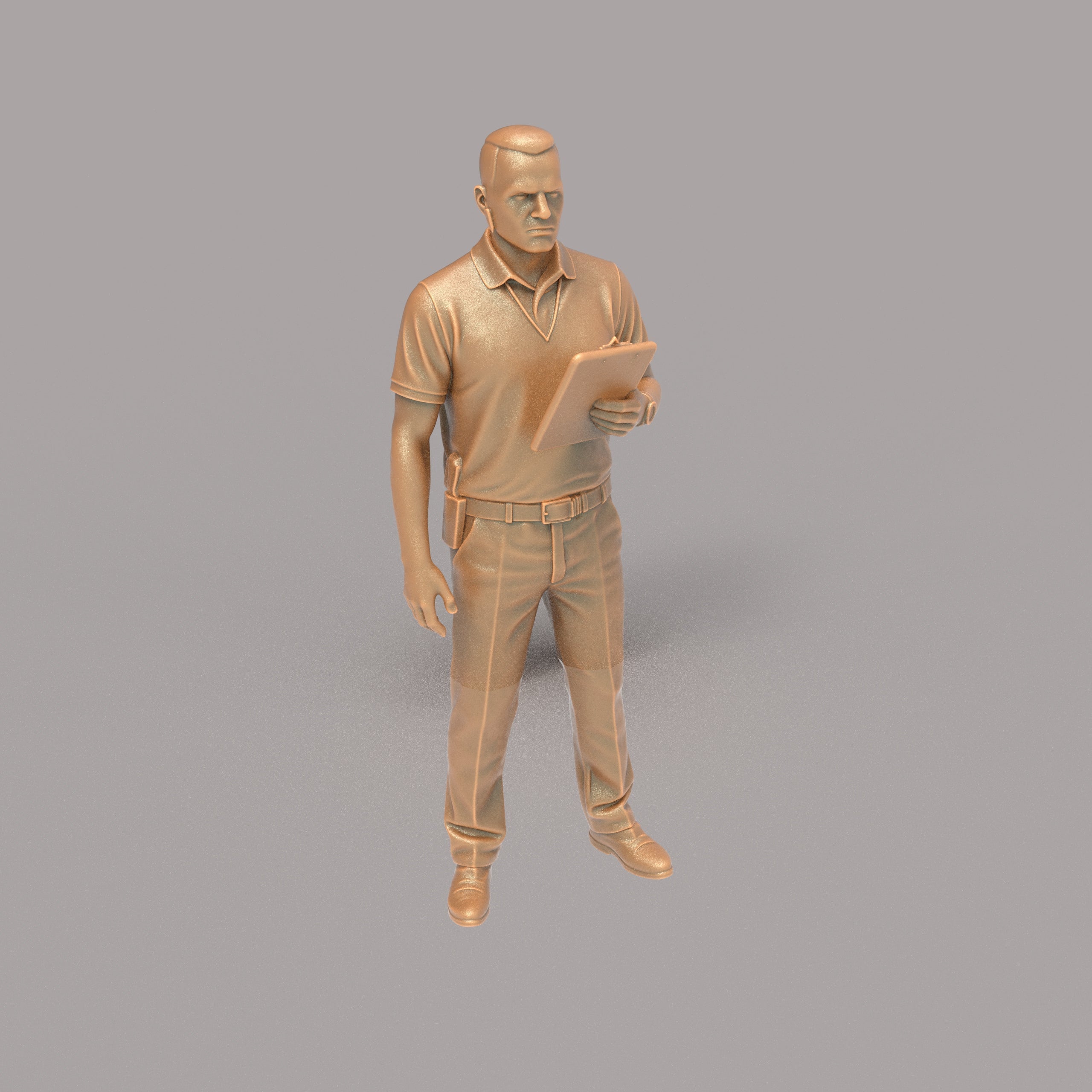 MM4331 Security Guard and Clip Board Figure