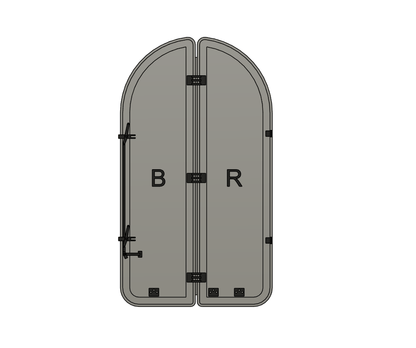 PJD103 Model Railway MK1 Coach End Door Blanks BR x 2