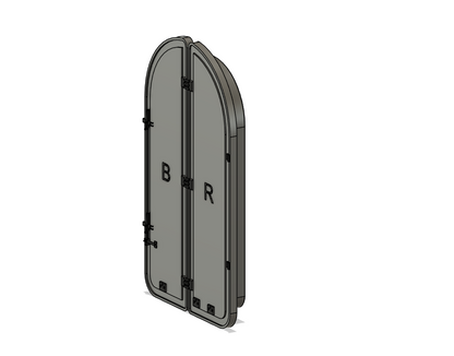 PJD103 Model Railway MK1 Coach End Door Blanks BR x 2