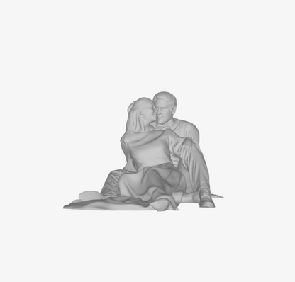 MM034 Sitting couple in love