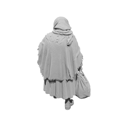 MM2258 WW2 France 1940s Refugees-5 Elderly Woman with Shawl