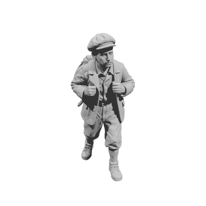 MM2262 WW2 France 1940s Refugees-9 Youth with Backpack