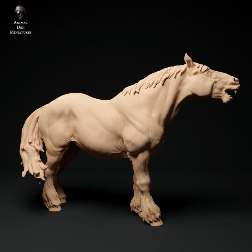 Adm1007 Suffolk-Punch-Horse-Neigh X 1 Animal