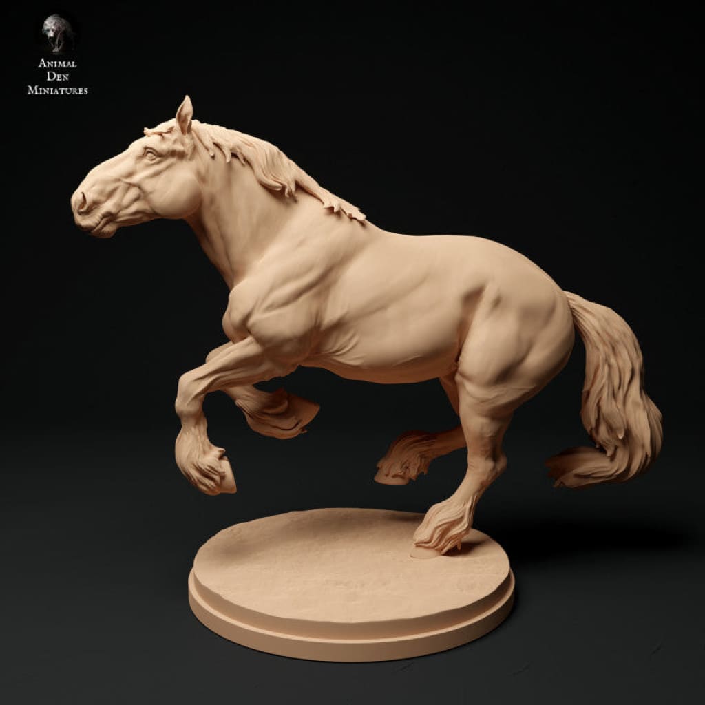 Adm1008 Suffolk-Punch-Horse-Running Animal