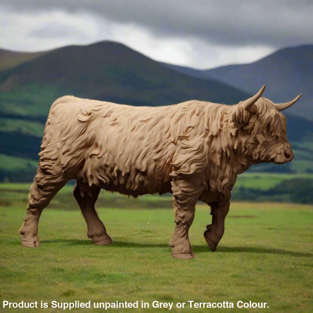 Adm1502 Highland Cow Walking X 2 Animal