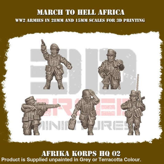 Africa Korps HQ 2 Figure