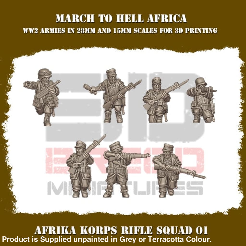 Africa Korps Rifle squad 01 Figure