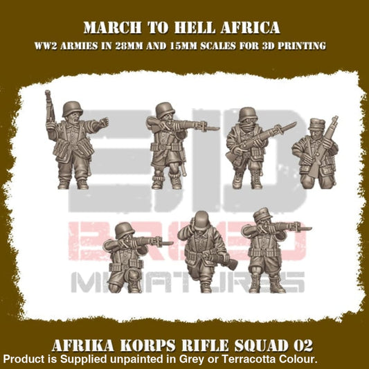 Africa Korps Rifle squad 02 Figure