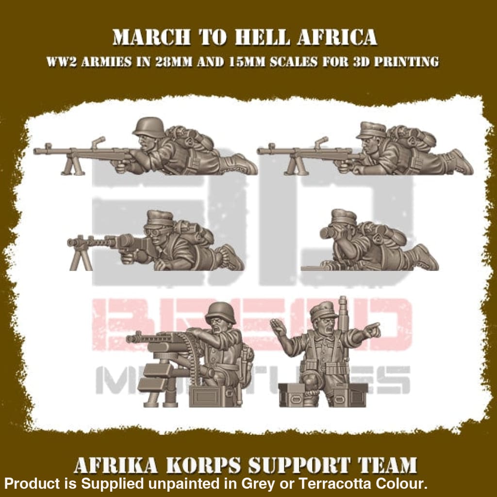 Africa Korps SUPPORT TEAM Figure