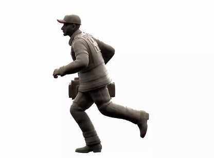 MM1307 Ambulance Crew Running