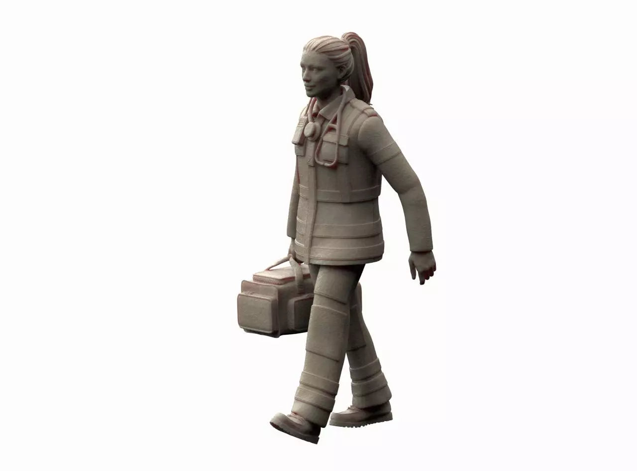 MM1308 Ambulance Female with Bag