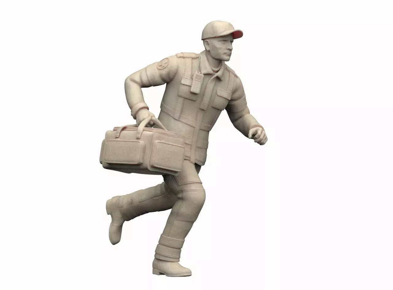 MM1307 Ambulance Crew Running