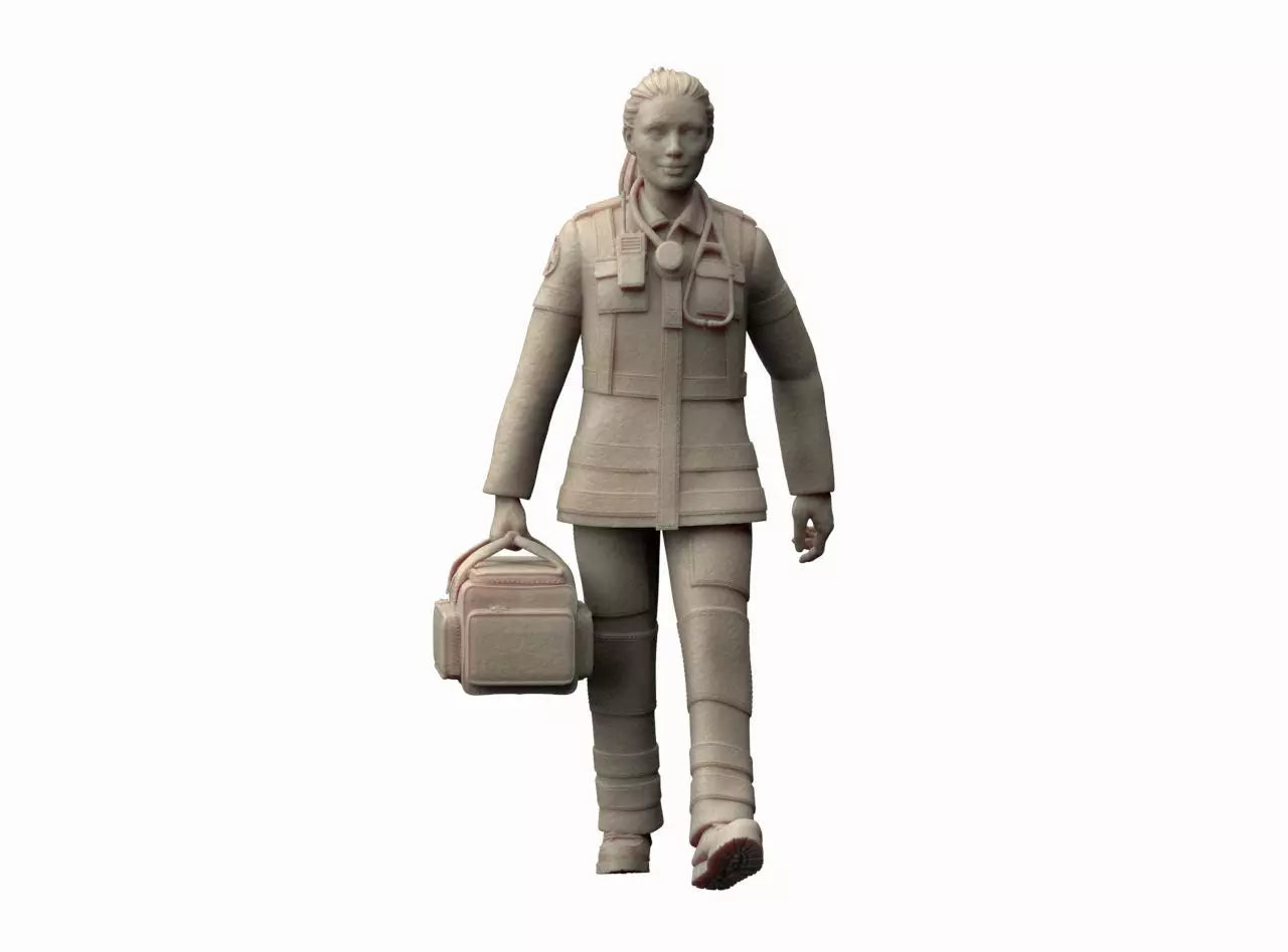 MM1308 Ambulance Female with Bag