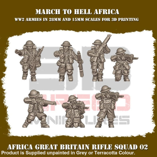 British Army Africa RIFLE SQUAD 02 Figure