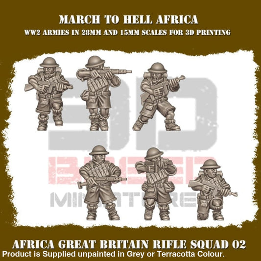 British Army Africa SMG SQUAD Figure
