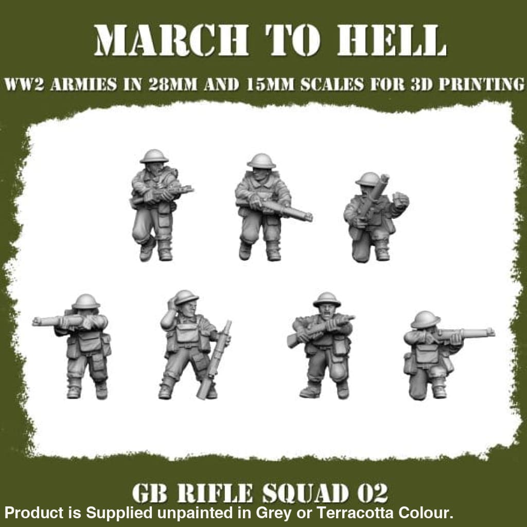 British Army Rifle Squad 02 Figure