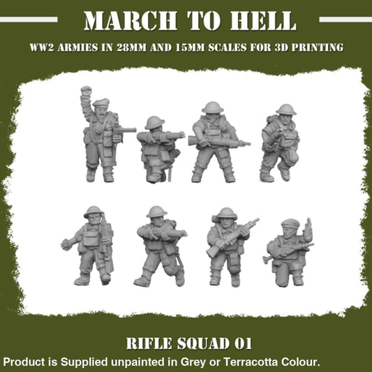 British Army Gb Rifle Squad Figure
