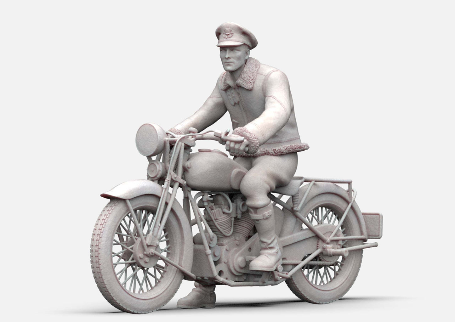 MM1154 WW2 RAF Pilot and Motorbike Figure