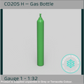 CO205 H – Gas Bottle 1:32 Scale Scale Model