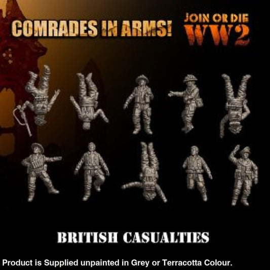 Comrades in Arms British Army Casualties 28mm 1:56 Figure