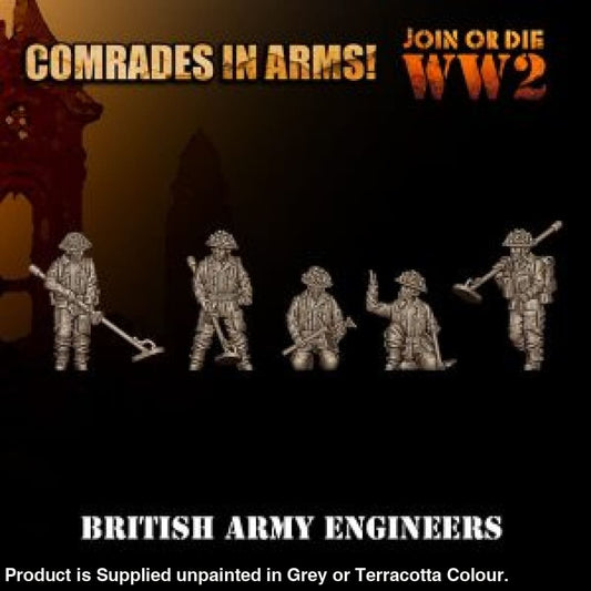 Comrades in Arms British Army Engineers 28mm 1:56 Figure