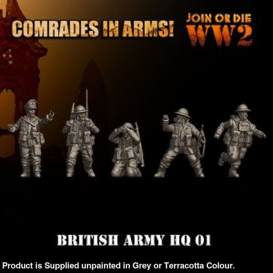 Comrades in Arms British Army HQ 01 28mm 1:56 Figure