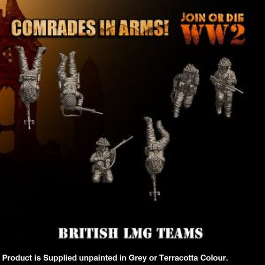 Comrades in Arms British Army LMG Teams 28mm 1:56 Figure