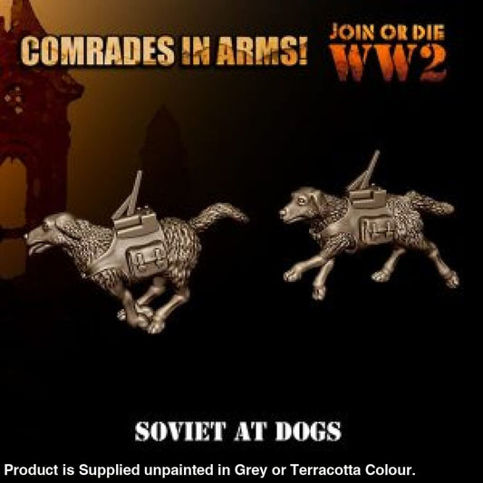 Comrades in Arms Red Army AT Dogs 28mm 1:56 Figure