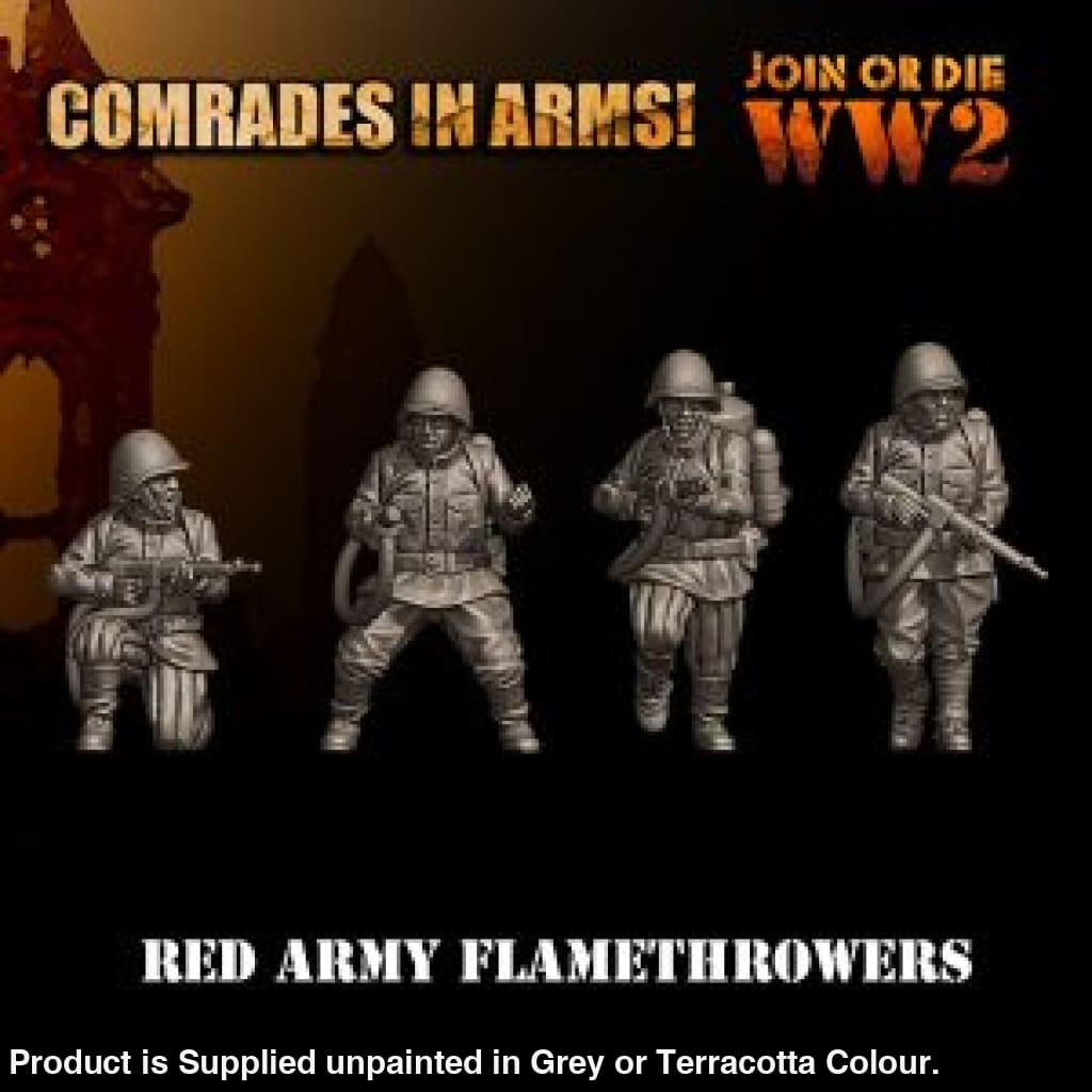 Comrades in Arms Red Army Flamethrowers 28mm 1:56 Figure
