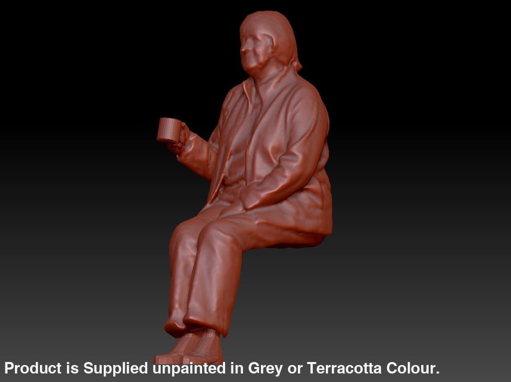 Older Female Sitting With Mug Of Tea Dsp015 Figure