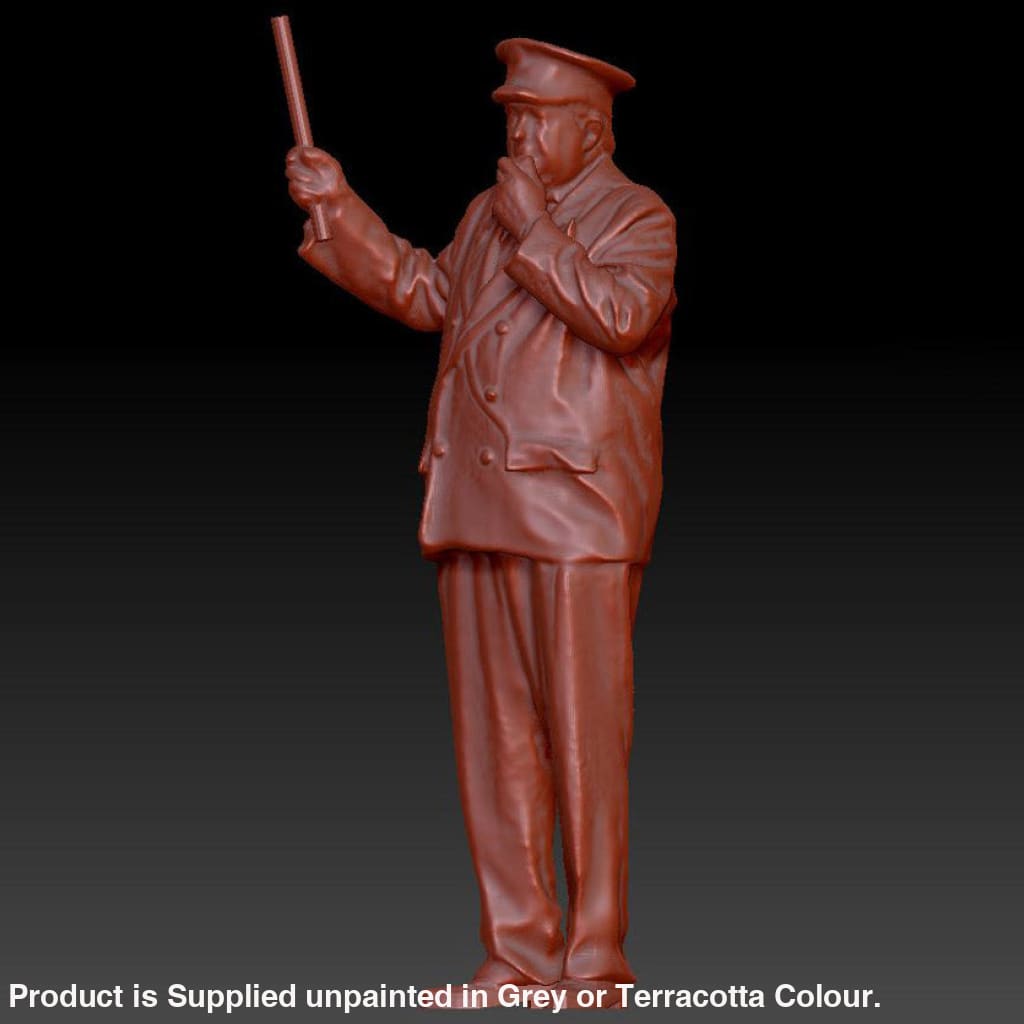 Station/train Guard Blowing Whistle Dsp035 Figure