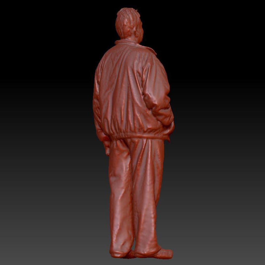 Male Standing In Bomber Jacket Dsp039 Figure