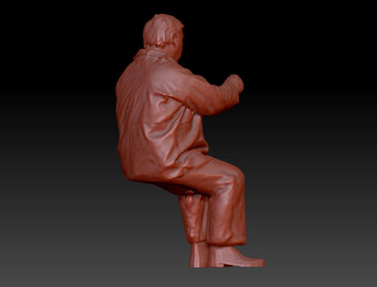 DSP040 Male driver sitting Figure