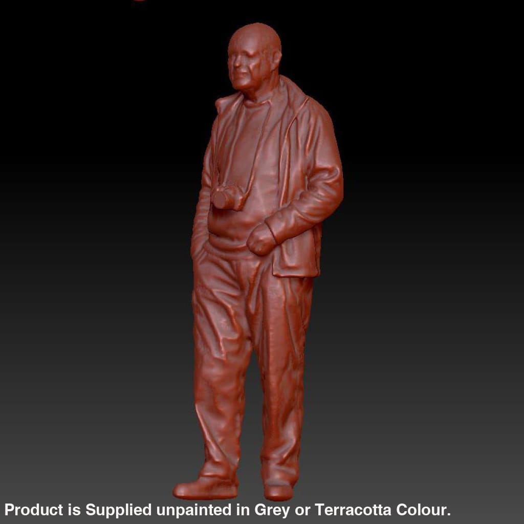 Older Male Train Spotter With Camera Dsp041 Figure