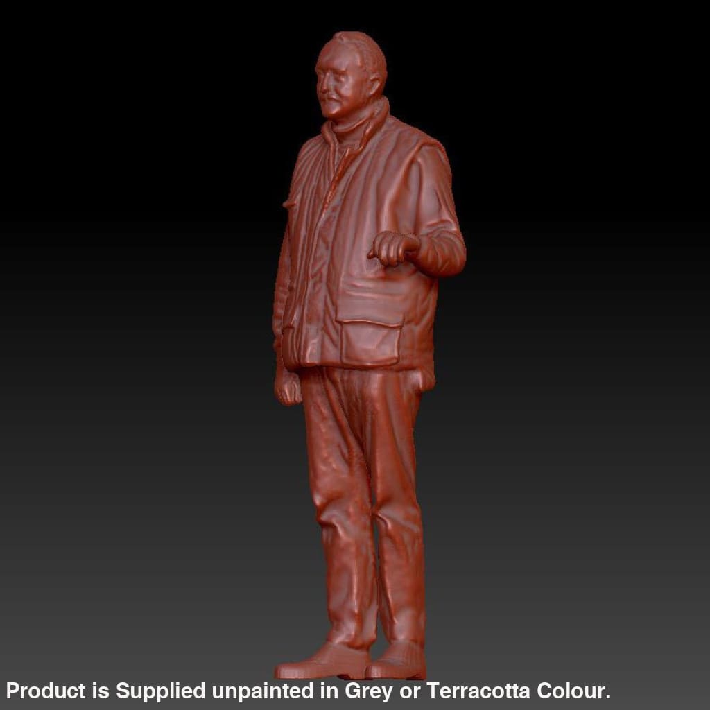 Older Male Loco Driver Standing Arm Up Dsp061 Figure