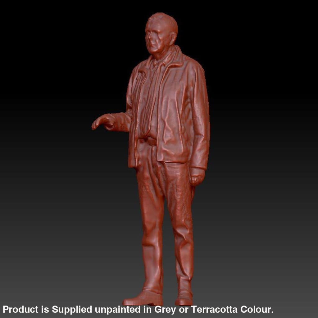 Older Male Loco Driver Standing Right Arm Up Dsp062 Figure