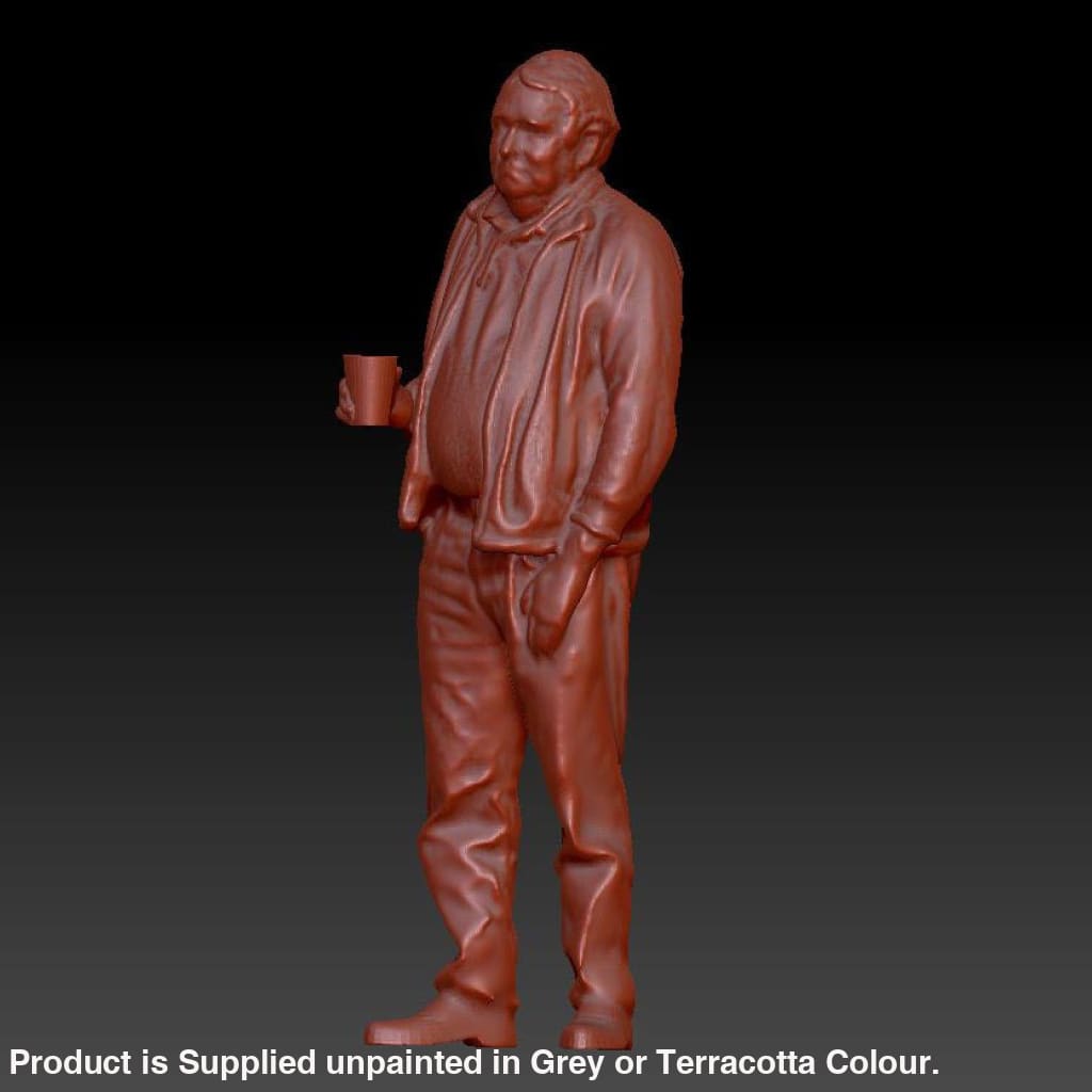 Station Male Staff With Mug Of Tea Dsp073 Figure