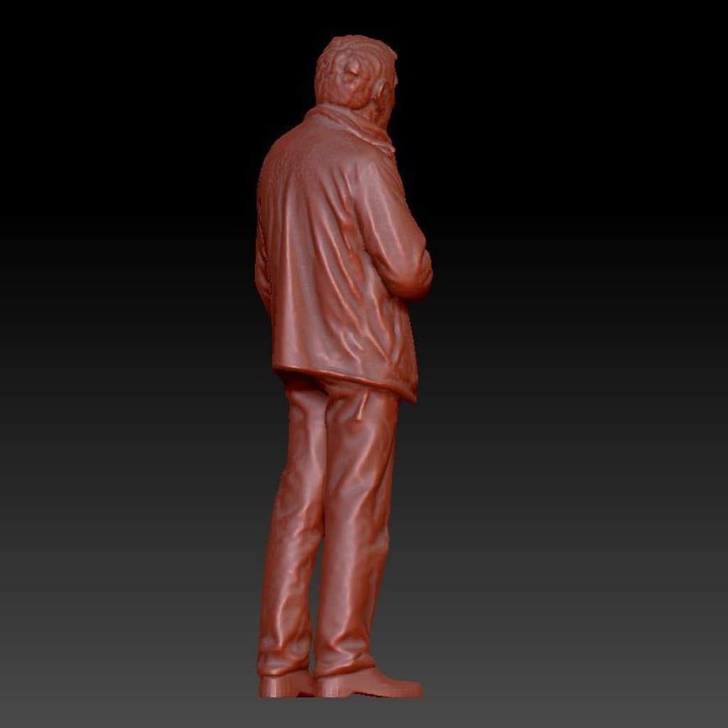 Grandad In Jumper And Jacket Dsp076 Figure