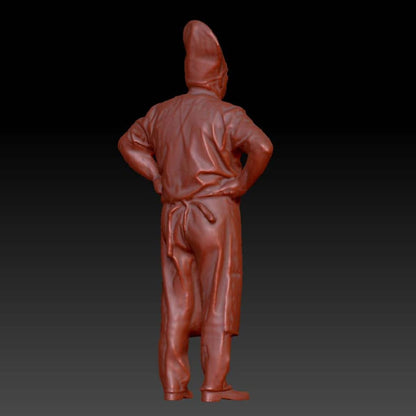 Male Train Chef Standing Dsp096 Figure
