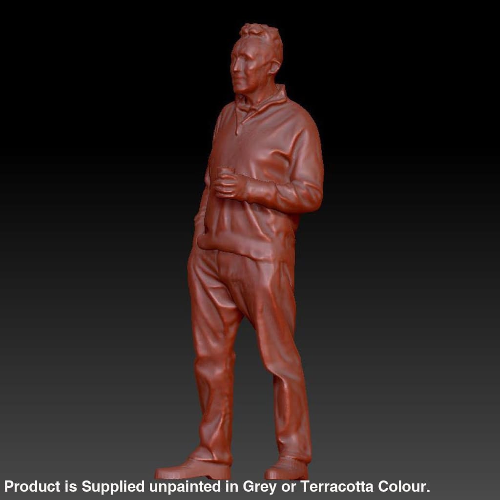 Male Standing With Coffee Cup Dsp097 Figure