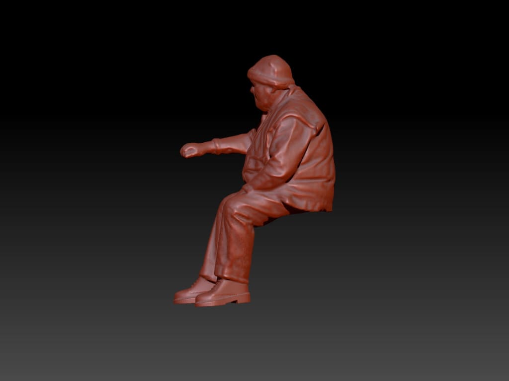 DSP100 Male Train/Lorry Driver Figure